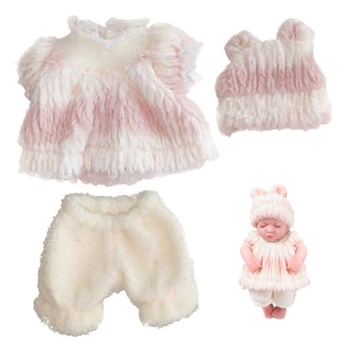 Puppenkleidung, 1 Babypuppen -Outfit mit Hut, DIY 12 -Zoll -Puppenkleidung für Accessoires von Hemore