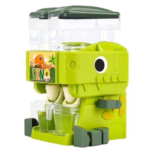 Wasserspender für Kinder Dinosaurierform Dual Outlet Netter Mini -Wasserspender mit Tassen Rotationsarm und Bein Dual -Wasser -Tank Kinder Wasserspender, grün, Baby -Wasserspender, Wasserspender für von Hemore