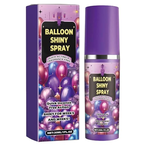 Ballon-Glanzsprays für Latexballons, Ballon-Glanzspray, Ballonspray für lange Haltbarkeit und Glanz, Spray für glänzende und länger haltbare Ballons, 30-ml-Glanzballon-Spray für Ballondekor-Partys von Hemousy