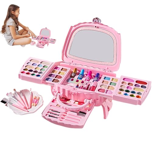 Hemousy Kinderschminke, Spielschmink-Set Für Mädchen, Natürlicher Reisefreundlicher Waschbarer Kosmetik Für Kinder Von 3 Bis 12 Jahre Spielen Feste & Veranstaltungen Geburtstag Rollenspiel Hemousy Kinderschminke, Spielschmink-Set Für Mädchen, Natürlicher Reisefreundlicher Waschbarer Kosmetik Für Kinder Von 3 Bis 12 Jahre Spielen Feste & Veranstaltungen Geburtstag Rollenspiel von Hemousy