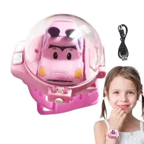 Hemousy Uhrenferngesteuertes Autospielzeug, 2,4 GHz ferngesteuertes Autouhrenspielzeug, USB-Lade-RC-Uhrenautospielzeug, 2025 neues Armbanduhr-Fernbedienungsauto für Kinder von Hemousy