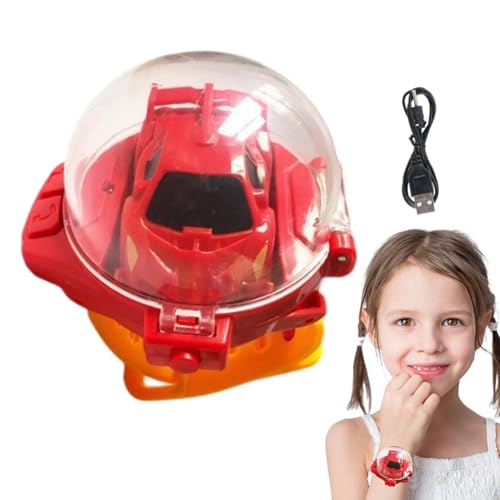 Hemousy Uhrenferngesteuertes Autospielzeug, 2,4 GHz ferngesteuertes Autouhrenspielzeug, USB-Lade-RC-Uhrenautospielzeug, 2025 neues Armbanduhr-Fernbedienungsauto für Kinder von Hemousy