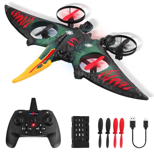 Henakmsl RC Flugzeug 2.4GHz Ferngesteuertes Flugzeug L0713 Quadcopter Schwebendes Kampfflugzeug RC Flugzeug RTF für Anfänger/Kinder/Erwachsene, USB-Ladung, Grün von Henakmsl