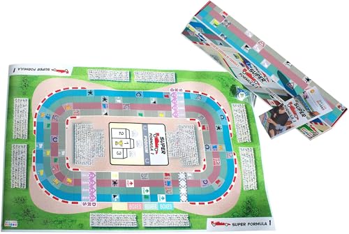 HENBEA Super Formula 1 Brettspiel Familienspiel Spielzeug Geschenk Kinder Erwachsene Fans Rennen F1 Sport Strategie Wettbewerb Großes Brett Lona Garten Wasserdicht 85x55cm Geeignet für Außen 7-77 Jahr von Henbea