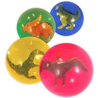 Dinosaurier Trickball, 1 Stk, 42mm, Gummiball mit Dino-Einschluss von Henbrandt Ltd