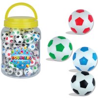 Großpack Fussball Flummis, 72 Stk, 33mm von Henbrandt Ltd