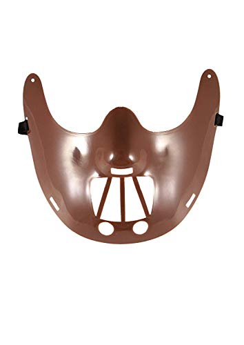 Adults Halloween Brown Cannibal Half Face Mask Fancy Dress Accessory von Henbrandt