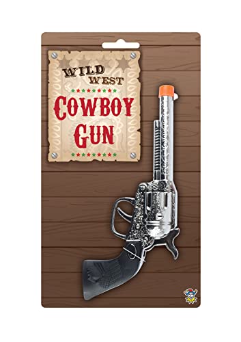 GUN PISTOL 28CM WESTERN RANGER SILVER von Henbrandt