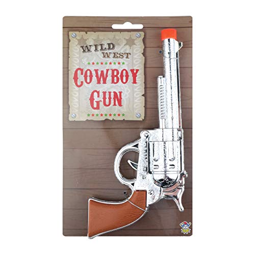 GUN PISTOL 28CM WESTERN RANGER SILVER von Harlequin