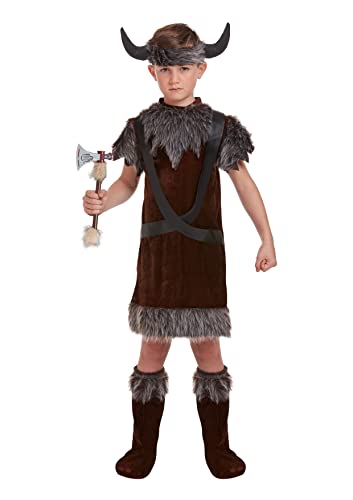 Henbrandt Kinder Jungen Wikinger Kostüm Warrior Welttag des Buches Outfit M 7-9 Jahre von Henbrandt