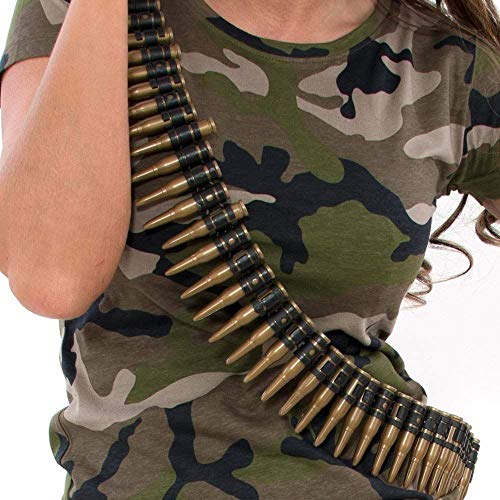 Army 60" long Bullet Belt Fancy Dress Accessory von Harlequin