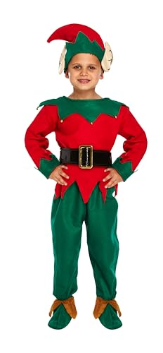 Medium Christmas Elf - Child's Dressing Up Outfit (Ages 7-9 years) by Dress Up von Henbrandt