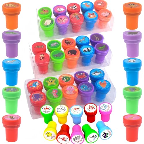 40 StüCk Stempel Kinder,Stempel, Stempelkissen Kinder,Kinder Stempelset,Stempel Tiere,Stempel Grundschule FüR Ostereier, Lehrer-Stempel,Partygeschenke,Klassenzimmer Belohnungen. von HenfuME