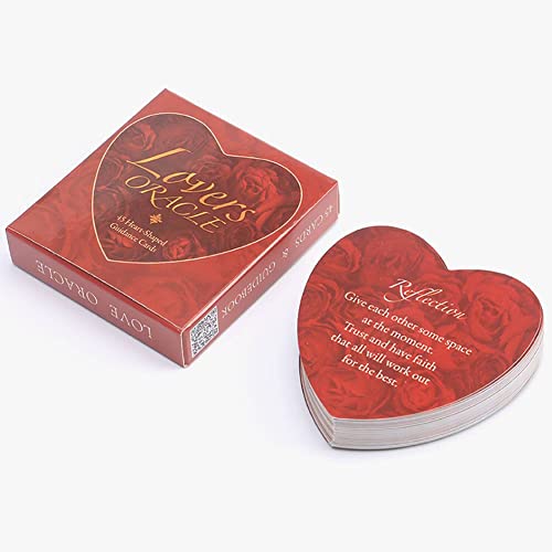 Liebesorakel Kartenspiel Liebes-Tarot-Karten-Set Familienparty Brettspiel Wahrsagekarte Love Oracle (Heart-Shaped) von HengLongKeJi