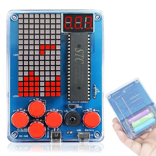 Hengrongshen Elektronik Baukasten, DIY Handheld Spielkonsole, Elektronik Bausatz, Löten Bausatz, Löten Lernen für Studenten Lernen und Den Täglichen Gebrauch Wissenschaft Bildung Spaß von Hengrongshen