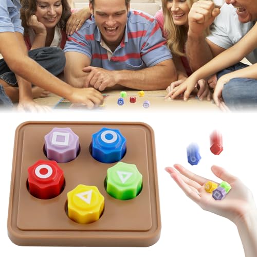 Henjunu Traditionelles Koreanisches Spiel, 5 Pcs Gonggi Jack Stone Pebbles Set mit Base, Pebbles Lernspielzeug, Pädagogisches Spielzeug für Kinder, Familienaktivität von Henjunu