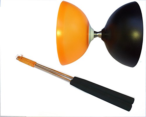 Henrys Diabolonet Diabolo Vision Free Hub schwarz-orange inkl. Alu-Handstäbe von Henrys