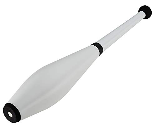 Henrys J00301-012 Jonglierkeule Delphin Short T, Training Jonglage Solo Juggling und Passing, Jonglier Keule für Kinder, Einsteiger, Profi und Wettbewerb, ca. 49 cm, weiß von henry