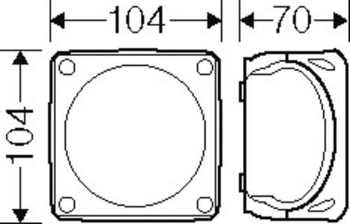 Hensel 62000336 Abzweigkasten (L x B) 104.00mm x 104.00mm 1St. von Hensel