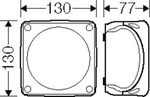 Hensel 62000337 Abzweigkasten (L x B) 130.00mm x 130.00mm 1St. von Hensel