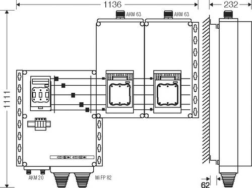 Hensel 20001513 20001513 Verteilerschrank Inhalt 1St. von Hensel