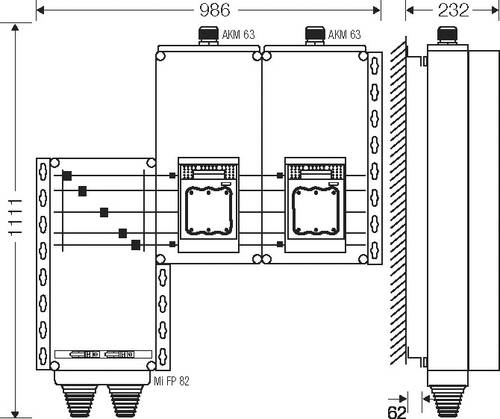 Hensel 20001512 20001512 Verteilerschrank Inhalt 1St. von Hensel