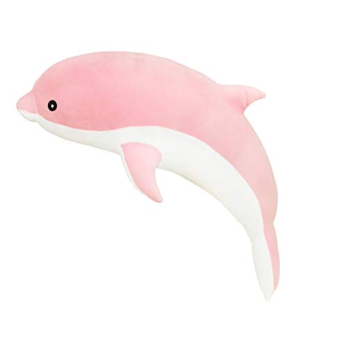 Herbests Delfin Kuscheltier, Niedliche Delfin Cuddlekins Kuscheltier Flauschiges Stofftier Plüschtier für Mädchen, Jungen & Babys Weich Spielzeug Plüsch Kissen Puppen Geschenke,Rosa von Herbests