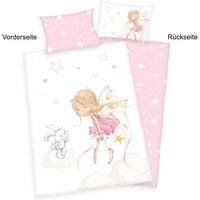 Babybest® 2485217063 - Little Fairy Bettwäsche (Made in Green), 40x60 cm + 100x135 cm, 100% Baumwolle von Herding