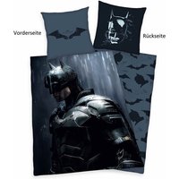 Batman 4458208050 - Bettwäsche, 80x80 cm + 135x200 cm, 100% Baumwolle von Herding