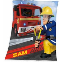 Feuerwehrmann Sam 7570401035 - Fleecedecke, 130x160 cm, 100% Polyester von Herding