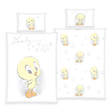 HERDING Bettwäsche Baby Looney Tunes Tweety 100 x 135 cm von Herding