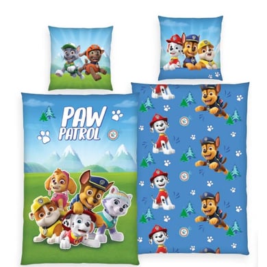 HERDING Bettwäsche Paw Patrol Glow in the Dark blau 135 x 200 cm von Herding