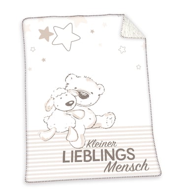 babybest® Lieblingsmensch Soft-Plush-Decke 75x100 cm von babybest®