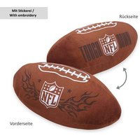 NFL 5441606093 - Football Kissen, ca. 36 cm / Ø16,5cm, 100% Polyester von Herding