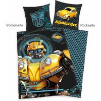 Transformers 4403207050 - Bumblebee Bettwäsche, 80x80 cm + 135x200 cm, 100% Baumwolle von Herding