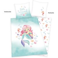 Young Collection 4451250050 - YC Little mermaid Bettwäsche, 80x80 cm + 135x200 cm, 100% Baumwolle von Herding