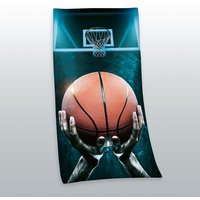 Young Collection 6159233516 - Basketball Velourstuch, 75x150 cm, 100% Baumwolle von Herding