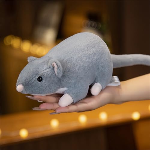 Herfair 30/45/90cm Kuscheltier Niedliche Maus Plüschtier Weiche Simulation Plüsch Maus Plüschie Gefüllte Ratte Stofftier Spielzeug Puppe Geschenk (90cm 900g) von Herfair