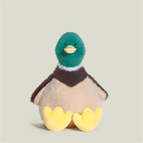 Herfair Ente Kuscheltier Plüschtier Ente Spielzeug zum Kuscheln & Spielen Kawaii Deko Stofftier Geschenk für Kinder (20 cm,D) von Herfair