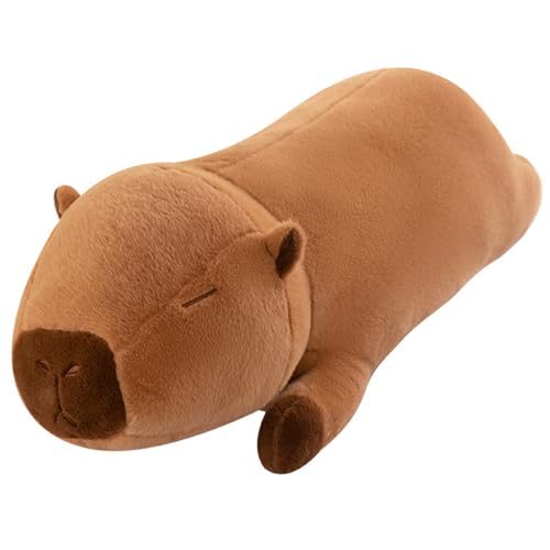 Herfair Kuscheltier Capybara Plüschtier Großes Kuscheltiere Capybara Stofftiere, Niedliche Capybara Plushies Weich Capybara Kissen Spielzeug Geschenk für Kinder Erwachsene (65cm) von Herfair