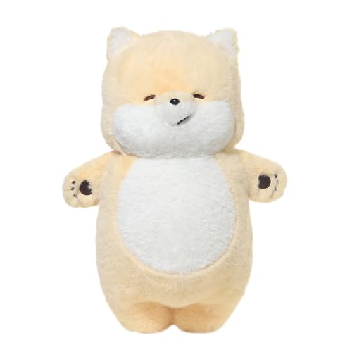 Herfair Kuscheltier Hund Plüschtier zum Kuscheln & Spielen Kawaii Deko Plushie Plüschpuppe Stofftier Geschenk für Mädchen und Jungen von Herfair