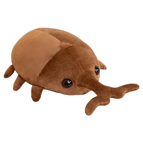 Herfair Kuscheltier Insekten Plüschtier Stofftier Plüschtiere Spielzeug Niedliche Plüsch Kissen Weich Geschenk für Baby Kinder (Braun,50cm) von Herfair