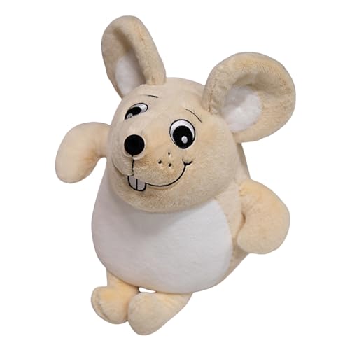 Herfair Maus Kuscheltier, Kuscheltiere Süßes Stofftier Plüschtier Plüsch Babyspielzeug, Simuliert Maus PlüschPuppe Geschenke für Jungen und Mädchen (Beige,37cm) von Herfair