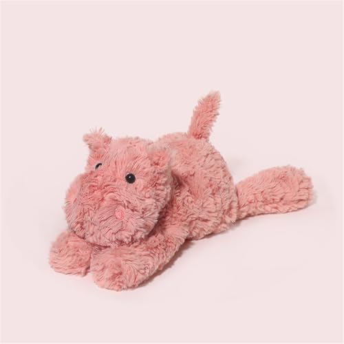 Herfair Nilpferd Kuscheltier 35 cm Rosa Nilpferd Plüschtier zum Kuscheln & Spielen Plushie Puppen Stofftier Geschenk für Kinder von Herfair