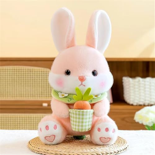 Herfair Ostern Geschenke Kuscheltier Hase Plüschtier Kaninchen Spielzeug Wurfkissen Stofftier Kawaii Deko Geschenke für Kinder (23 cm,B) von Herfair