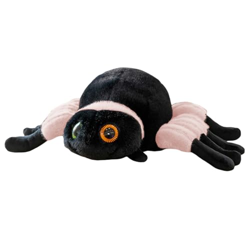 Herfair Spinne Stofftier Kuscheltier Plüschtier Kuscheltiere Simulation Spinne Wurfkissen Kreatives Lustiges Tease Geschenk Halloween (18cm,Rosa) von Herfair