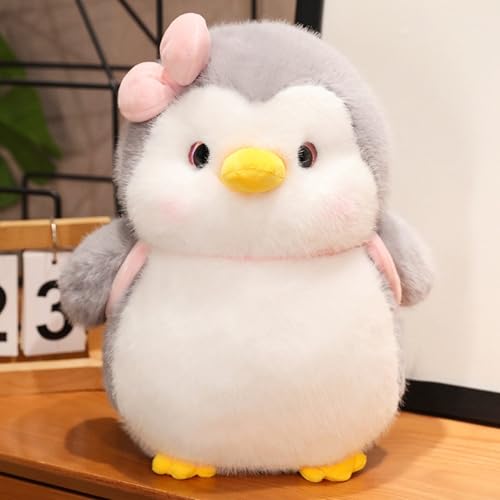 Herfair Süßer Pinguin Kuscheltier, Süßes Kuscheltier Plüsch Pinguin mit Rucksack, Pinguin Stofftier Plüschtier, Plüschpinguin Geschenke Kinder Spielzeug (35cm,Schwester Pinguin) von Herfair