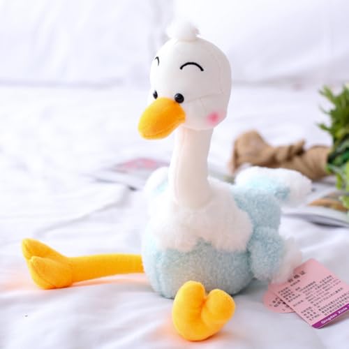 Niedlich-Kitschiges Enten Plüschtier, Enten Plüschtier Stofftier, Geburtstag Geschenk für Kinder, Baby, Mädchen und Jungen (52x36cm,Blau) von Herfair