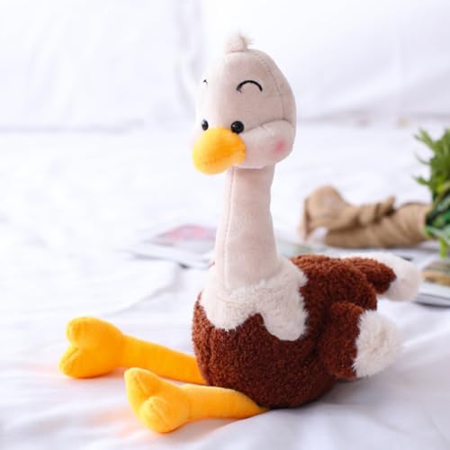 Niedlich-Kitschiges Enten Plüschtier, Enten Plüschtier Stofftier, Geburtstag Geschenk für Kinder, Baby, Mädchen und Jungen (52x36cm,Dunkelbraun) von Herfair