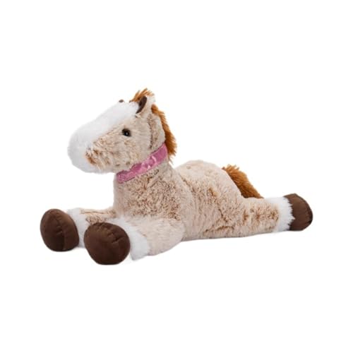 Pferd Einhorn Plüschtier,Realistische Plüsch Pferd StoffPferd Kuscheltier Pferd EinhornStofftier Gefüllte Pferdpuppe Mädchen Baby Flauschiges Stofftier zum Kuscheln Geschenk für Kinder (120cm) von Herfair